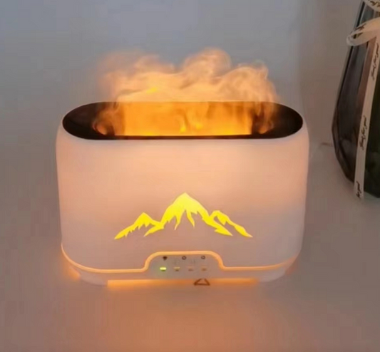 Himalayas Aroma Diffusor - USB-C - Fernbedienung - Flammeneffekt