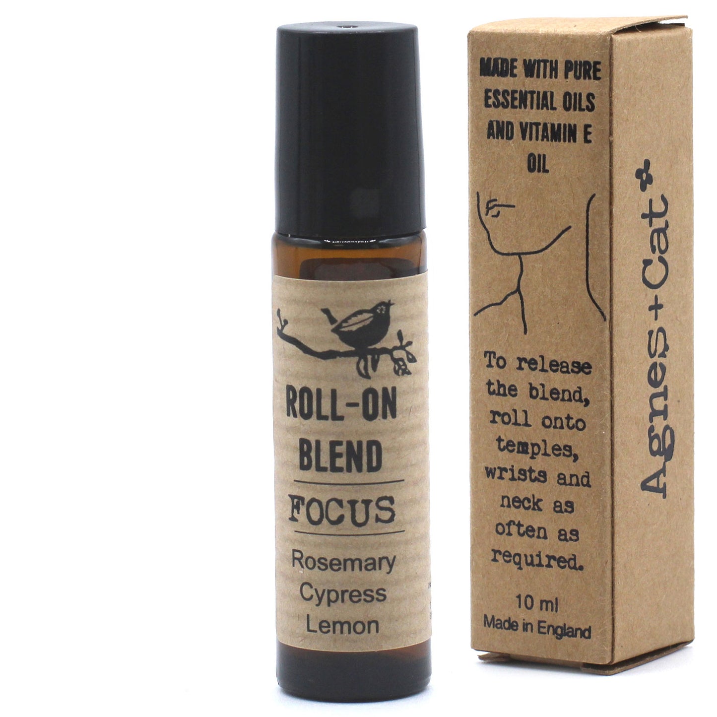 Roll-On mit ätherischer Ölmischung, 10 ml – Fokus