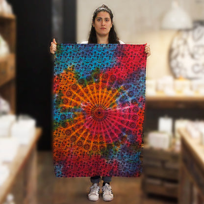 Arte Pared Algodón Mandala Redonda