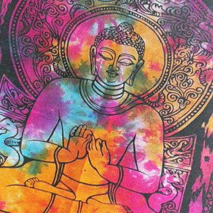 Arte Pared Algodón Mandala Redonda