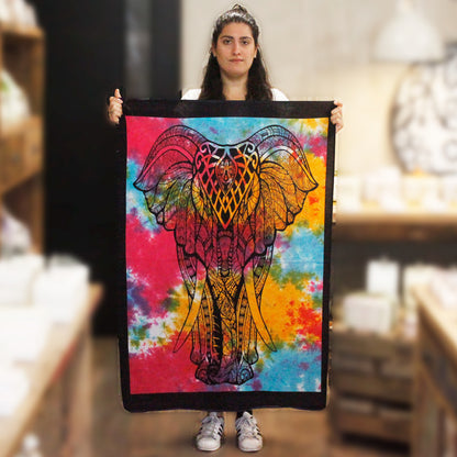 Arte Pared Algodón Elefante