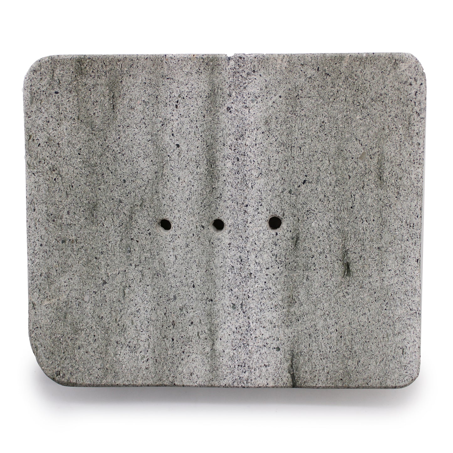 Jabonera de piedra Ziolit de forma cuadrada