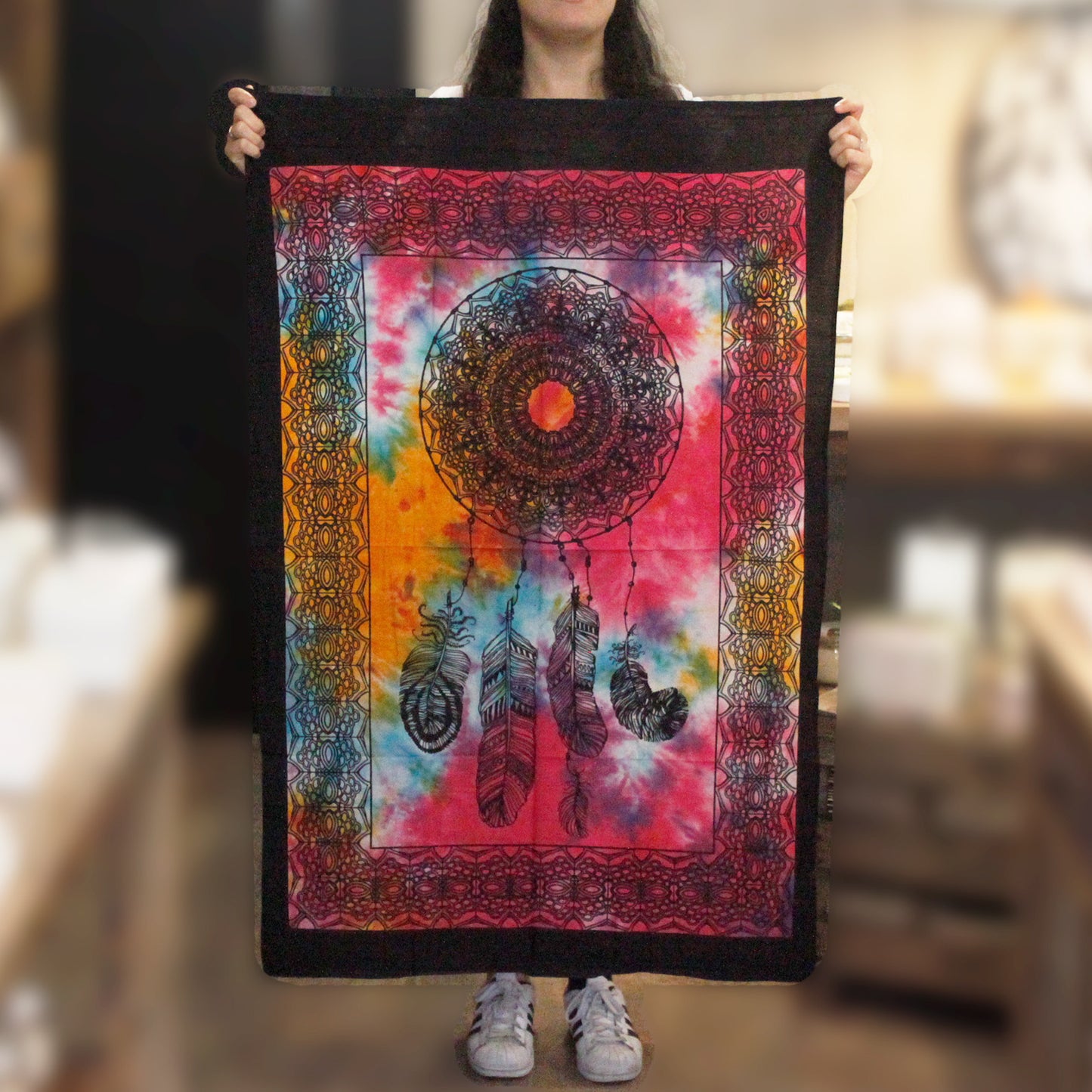 Wandkunst aus Baumwolle – Traumfänger