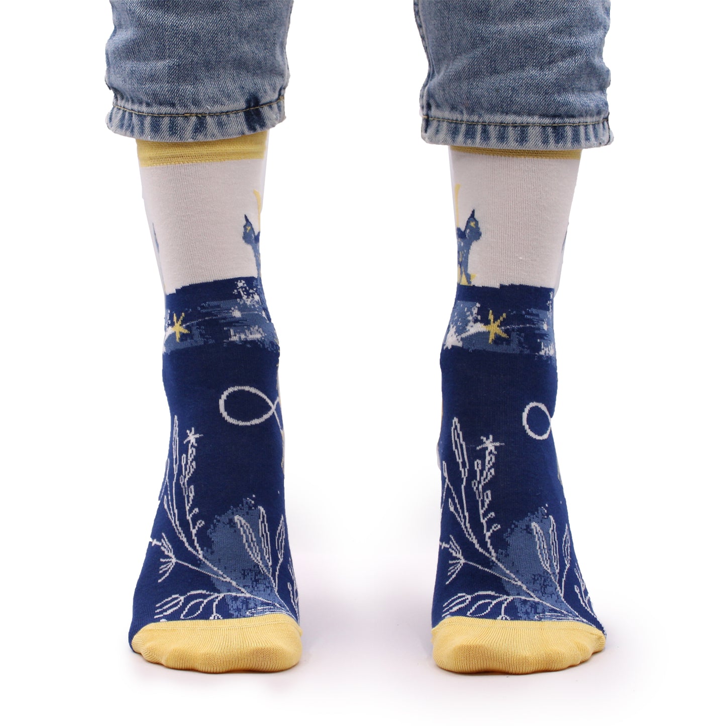 Hop Hare Socken (41-46) - Mitternachtskatze
