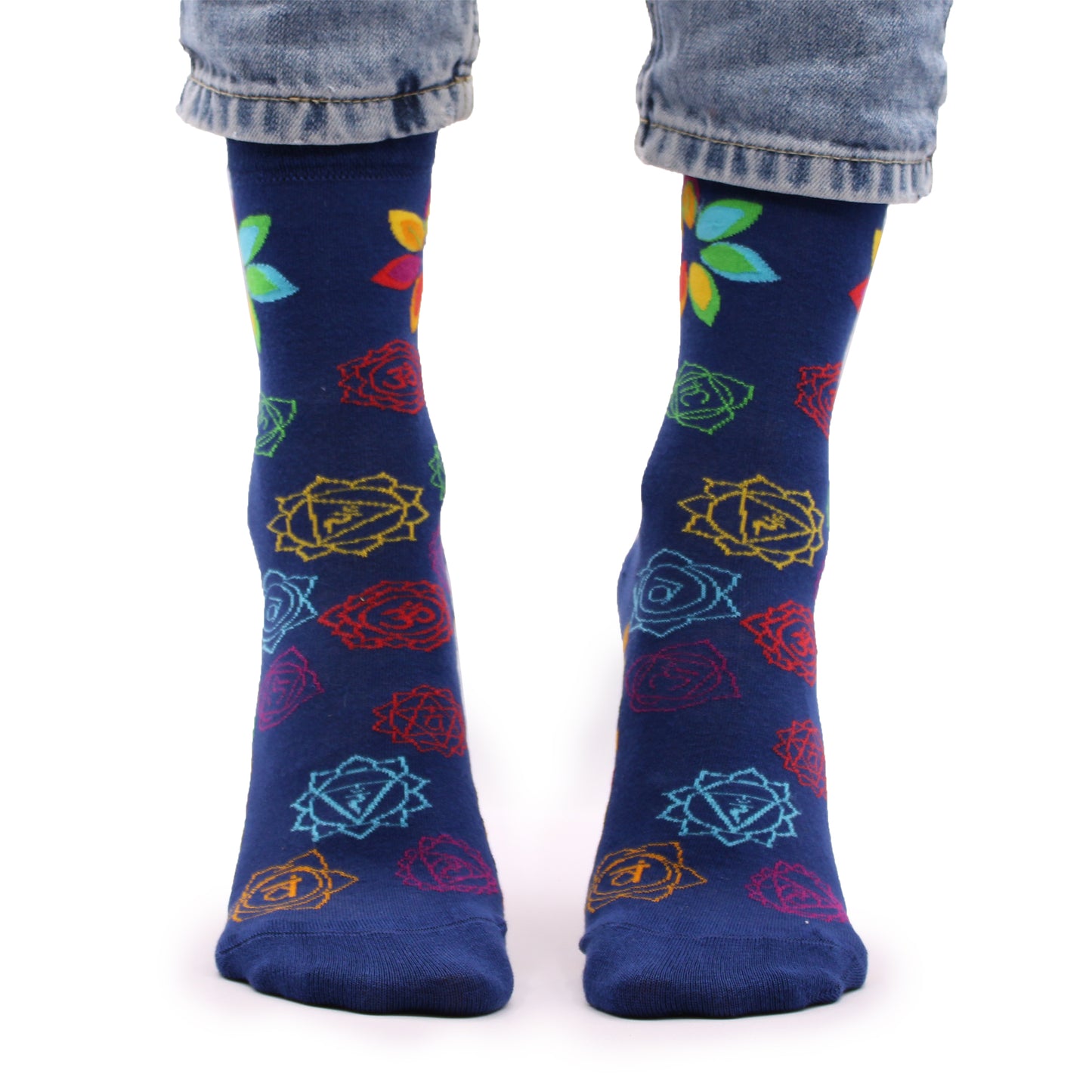 Chaussettes en bambou Hop Hare (P/M) - Chakra arc-en-ciel
