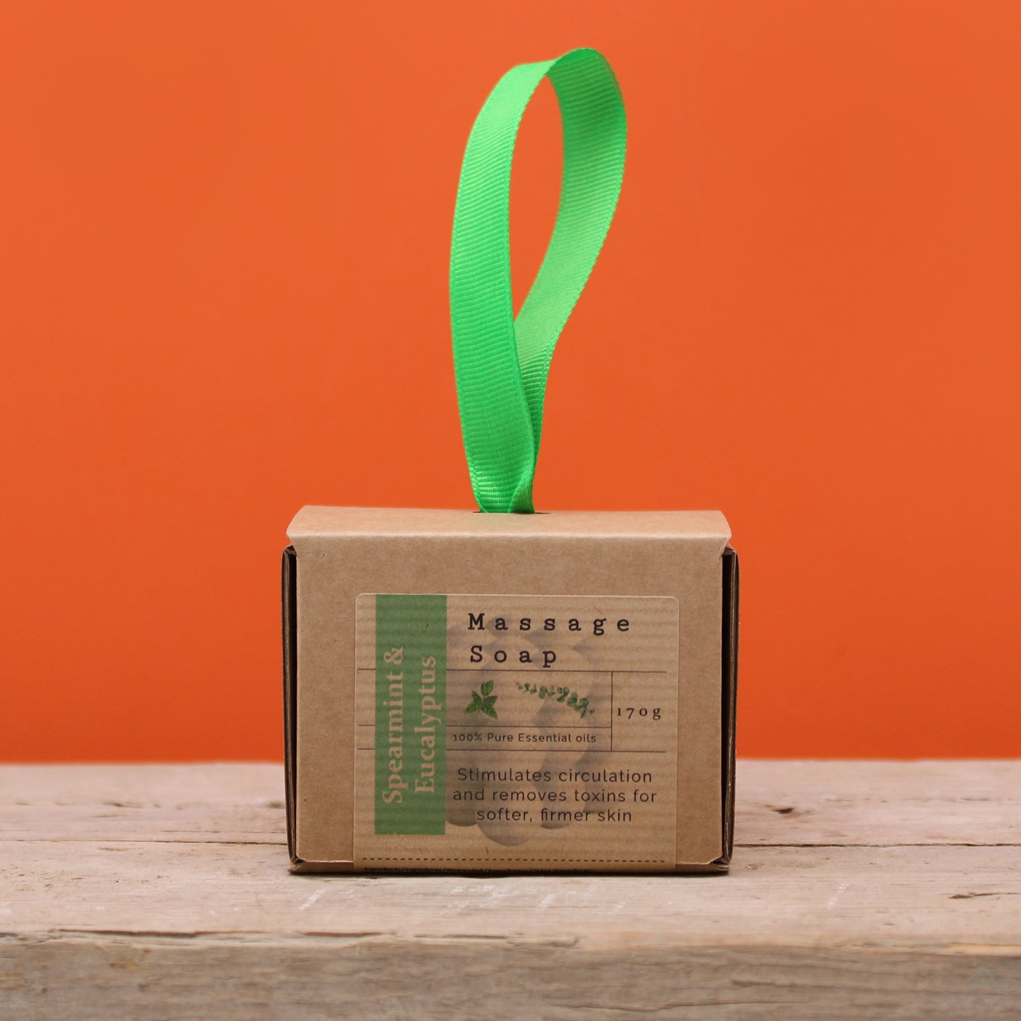 Individuelle Massageseife in einer Box - Grüne Minze und Eukalyptus