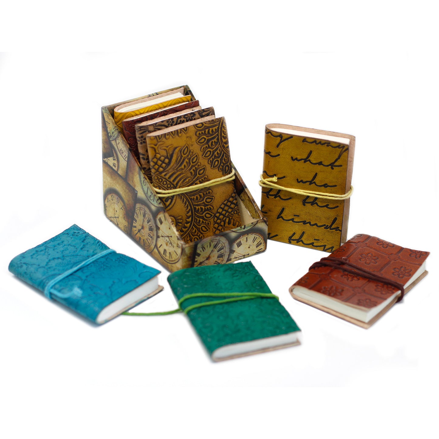 Mini carnet en cuir (assorti)