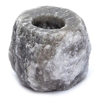 Bougeoir en sel gris 600-800 g