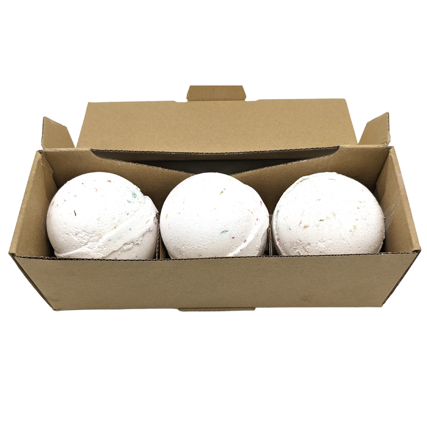 3 x Tutti Fruiti Badebomben – Weiß und Bunt