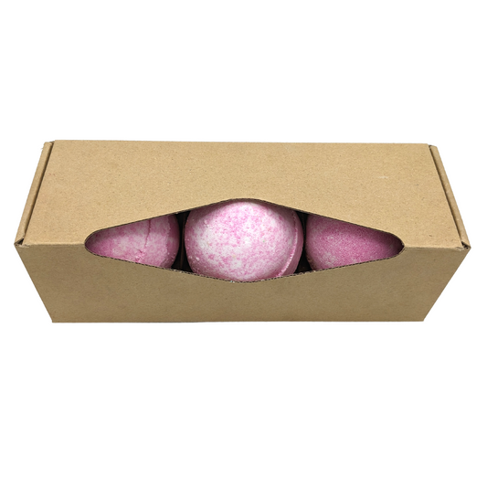 3 x Sheabutterbomben – Himbeere und schwarzer Pfeffer