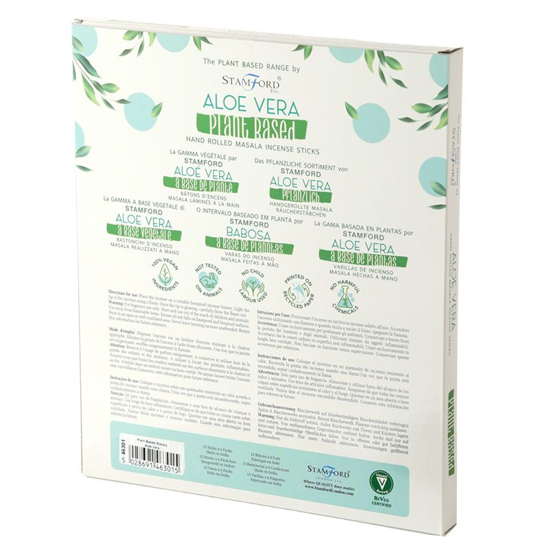 3 x Schachteln Kräuter-Masala-Räucherstäbchen – Aloe Vera