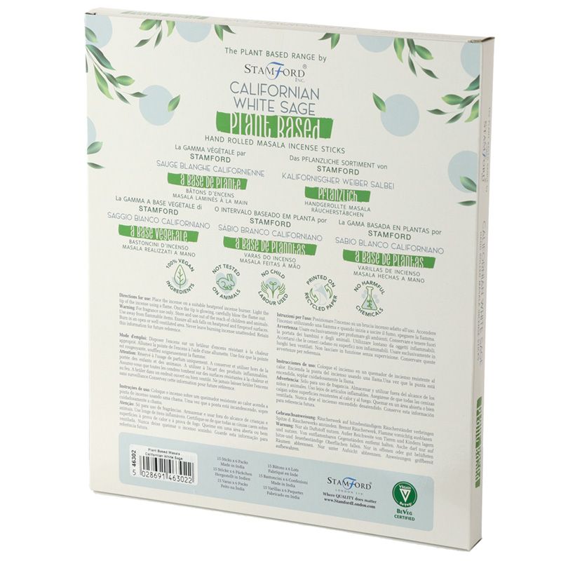 3 x Herbal Masala Räucherstäbchenboxen – Kalifornischer Weißer Salbei