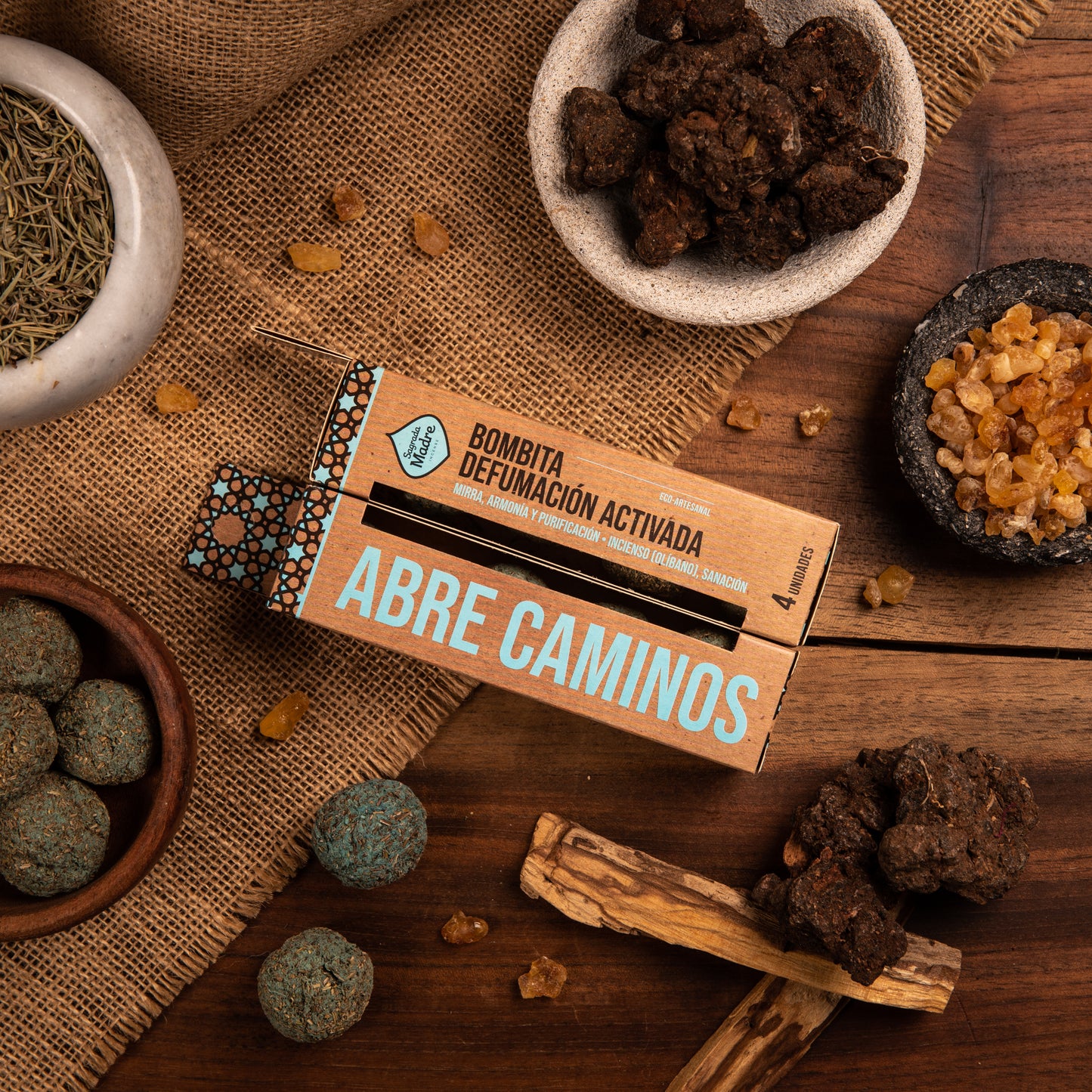 Caja de 4 Bombitas de Incienso Abrecamino