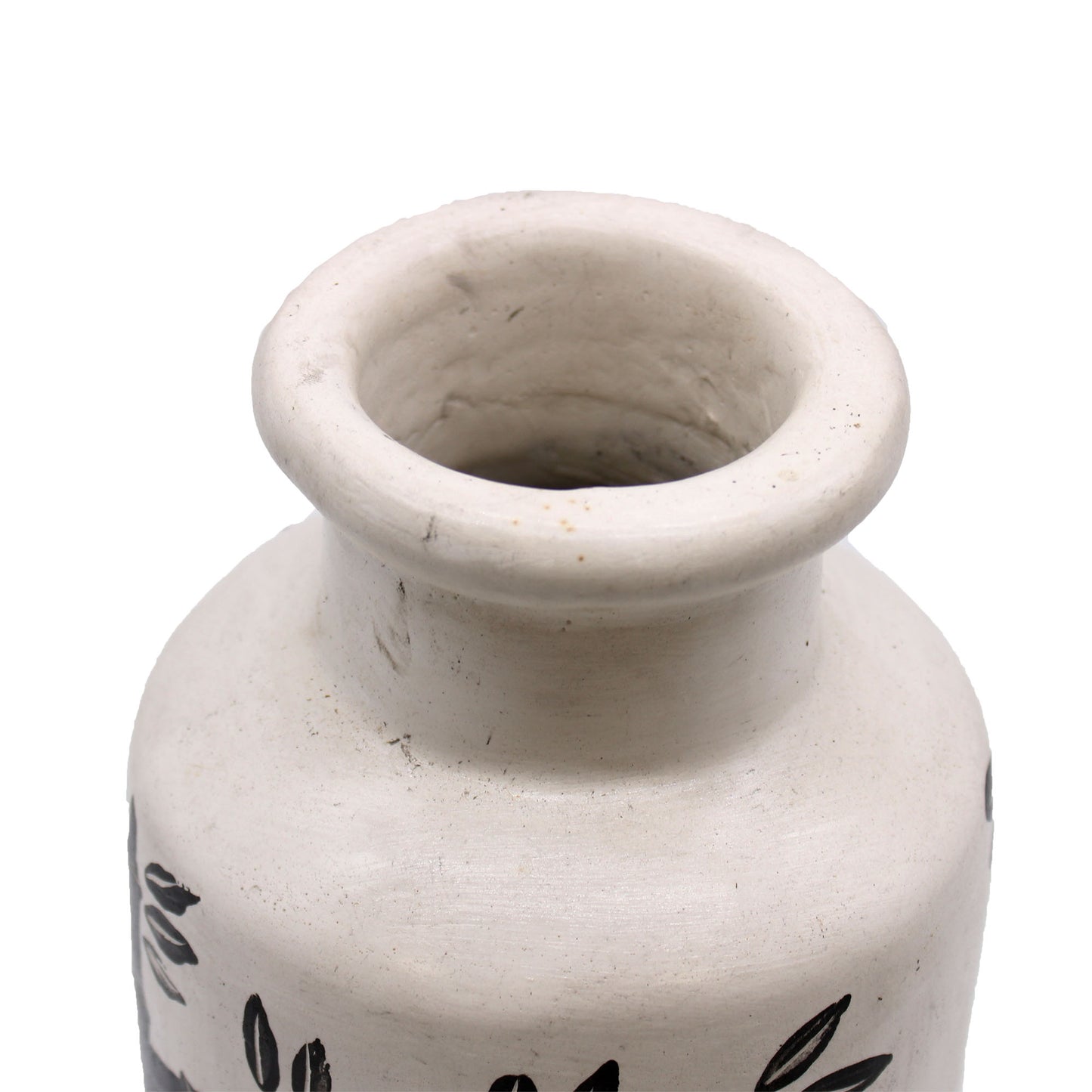 Retro Keramikvase mit Bambusmotiv - Natur