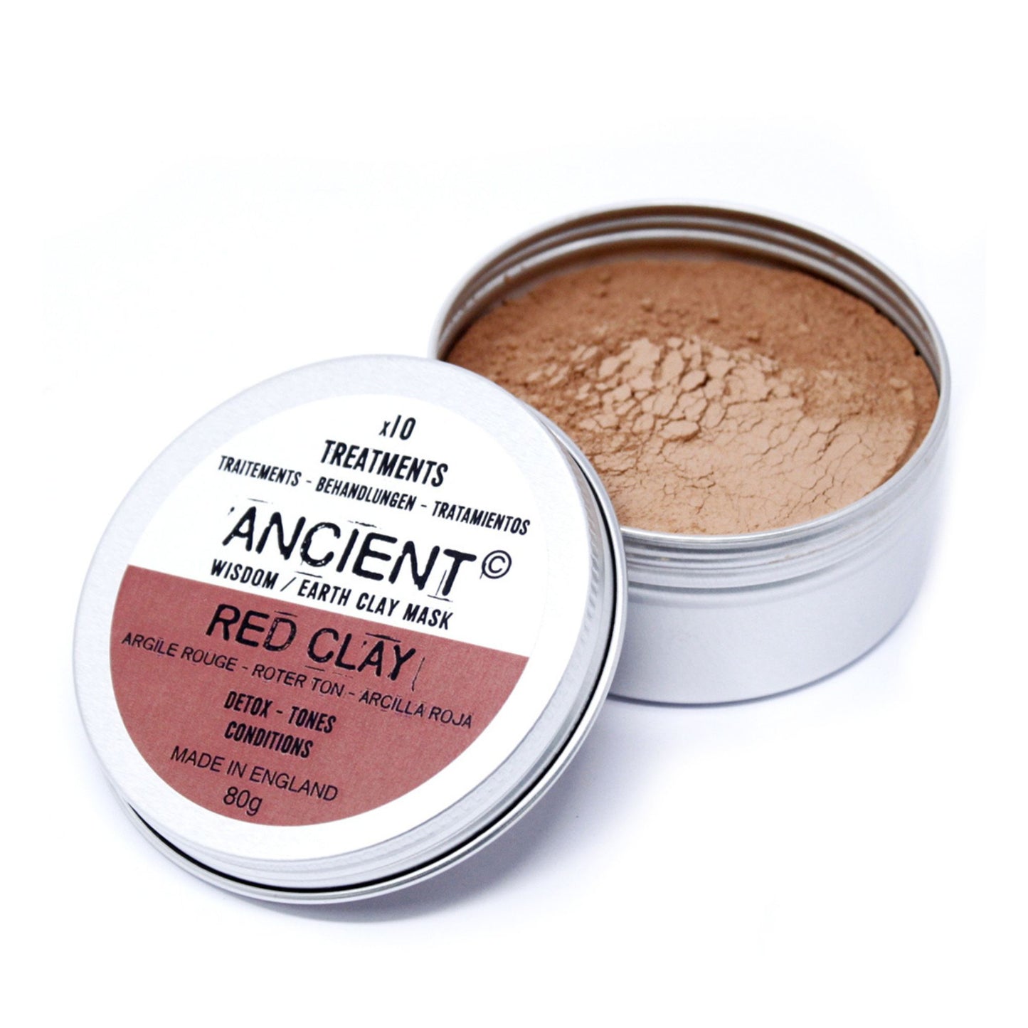 Rote Tonmaske 80g