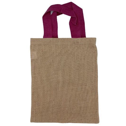 Jutetasche - 5 farbige Griffe