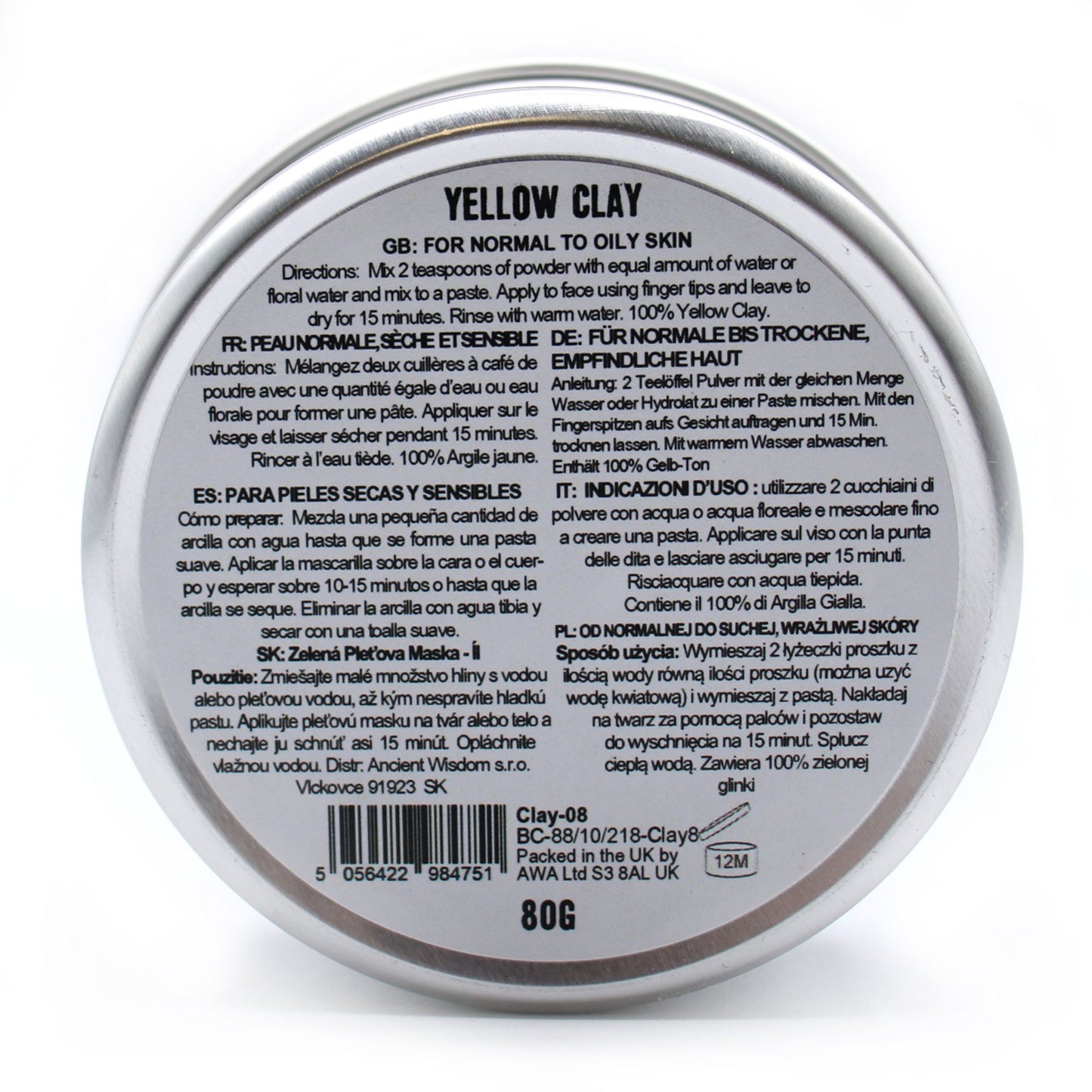 Gelber Ton 80g