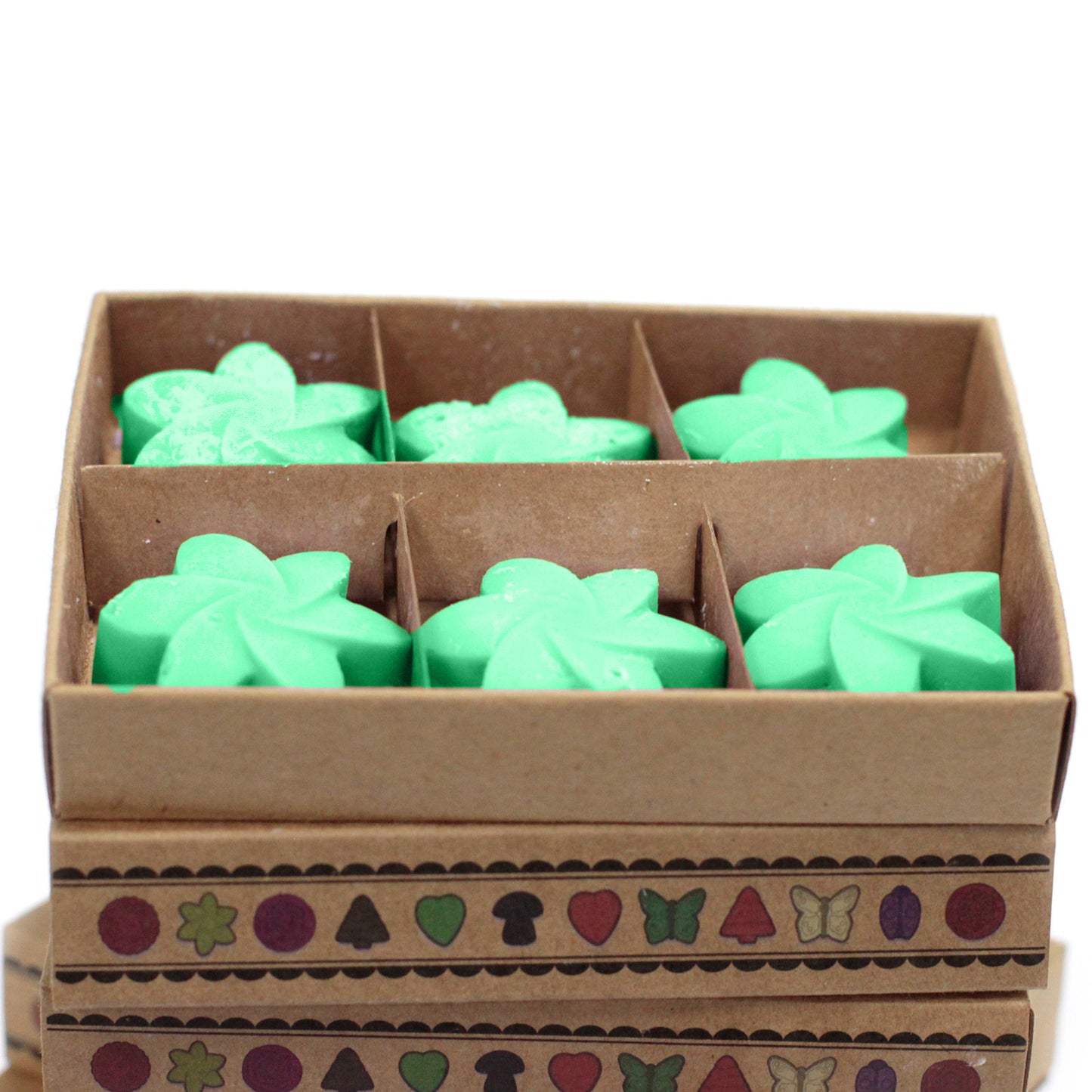 Coffret de 6 crayons à la cire de soja - Hidden Garden