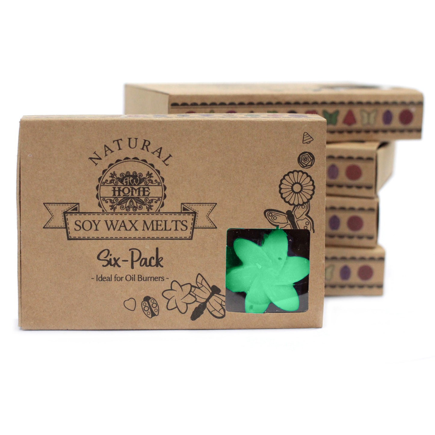 Coffret de 6 crayons à la cire de soja - Hidden Garden