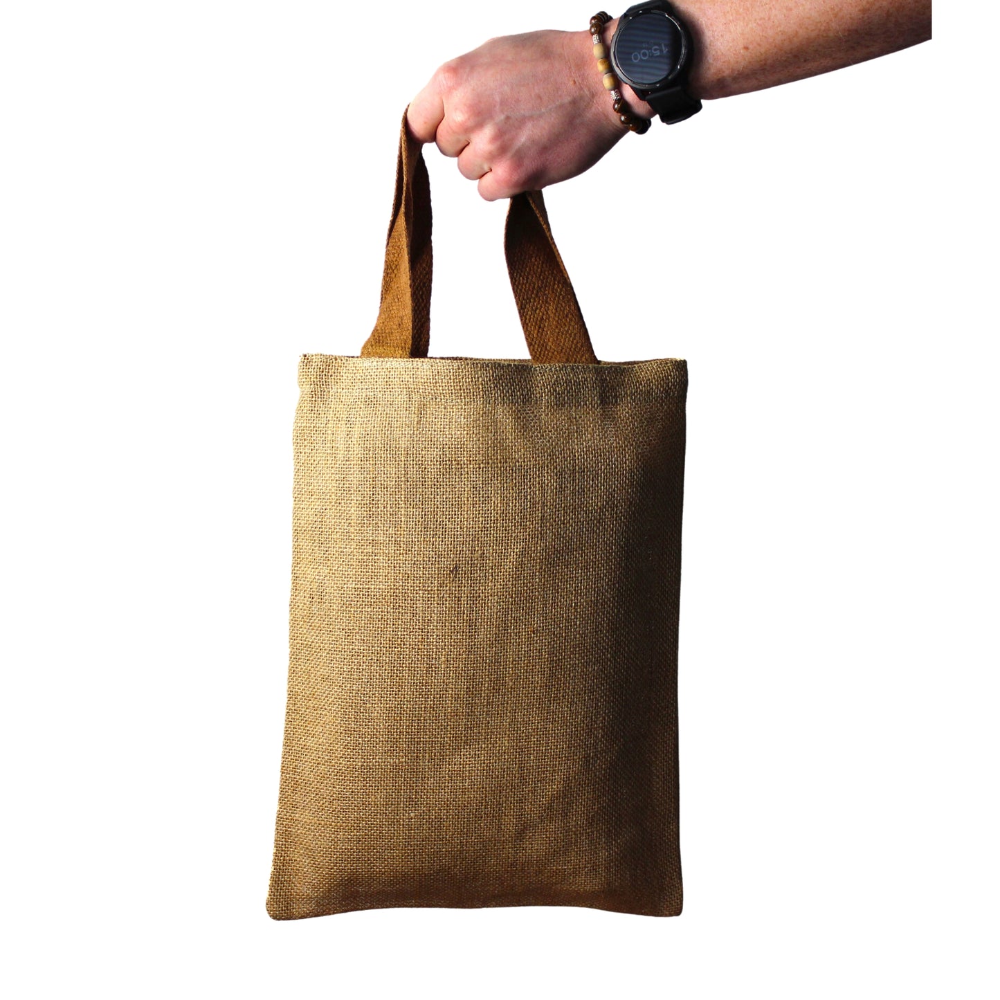 Jutetasche - 5 farbige Griffe