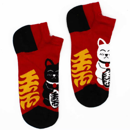 Chaussettes basses en bambou Hop Hare M/L (41-46) - Lucky Cat -
