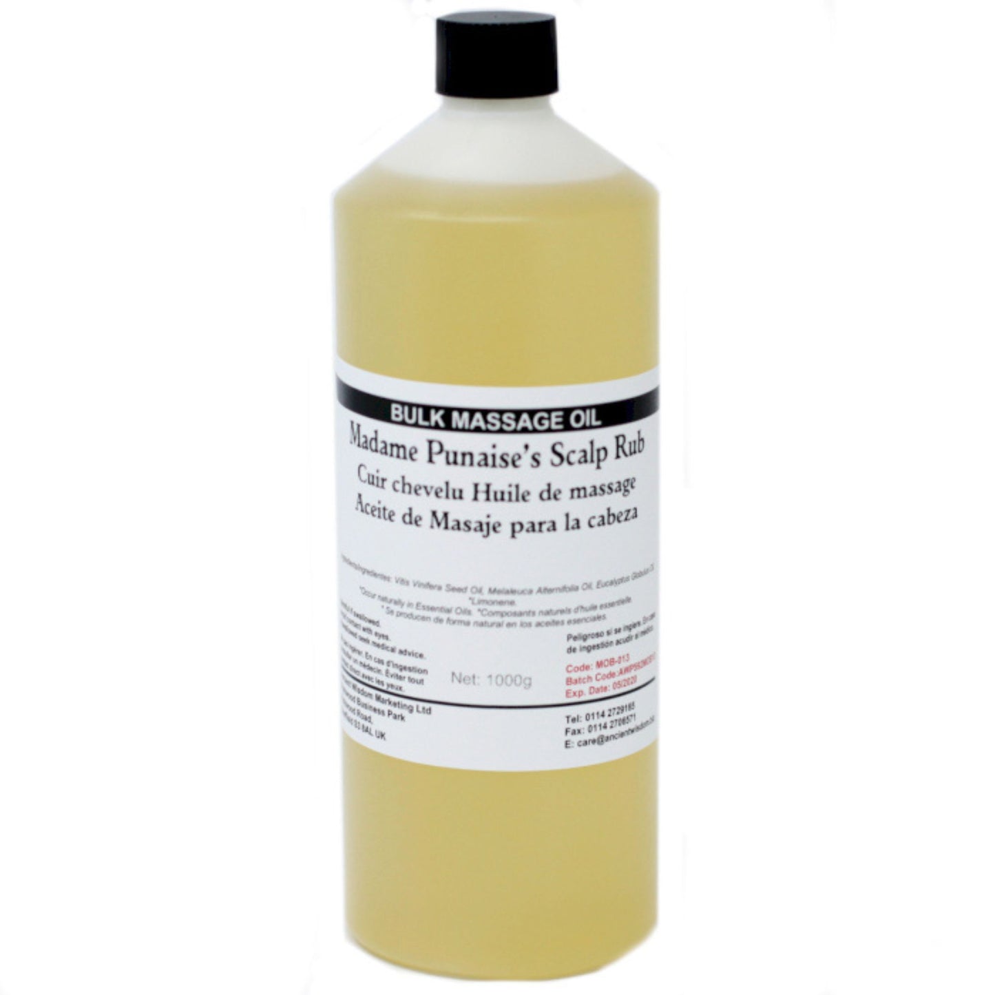 Massageöl 1kg - Für den Kopf