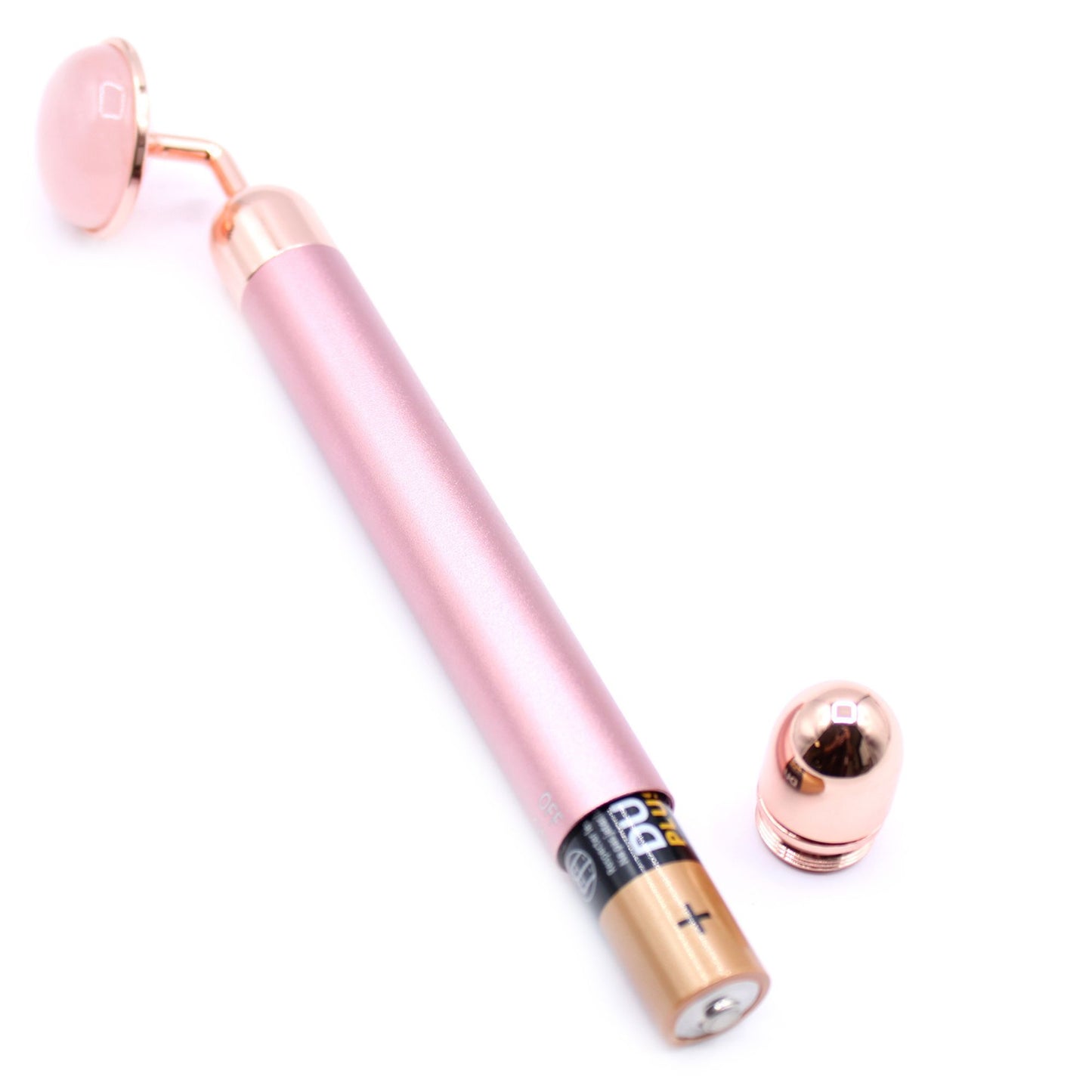 Edelstein-Vibrationsroller - Rosenquarz