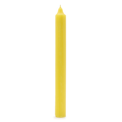 10 x Velas a Granel de Color Sólido - Limón Rústico - Paquete de 10