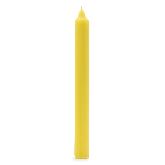 10 x Velas a Granel de Color Sólido - Limón Rústico - Paquete de 10