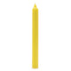 10 x Velas a Granel de Color Sólido - Limón Rústico - Paquete de 10
