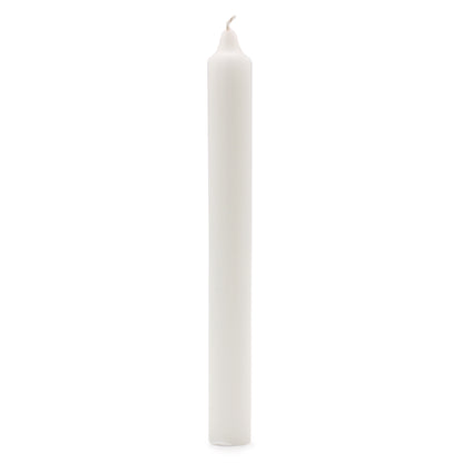10 x Velas a Granel de Color Sólido - Blanco Rústico - Paquete de 10