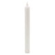 10 x Velas a Granel de Color Sólido - Blanco Rústico - Paquete de 10