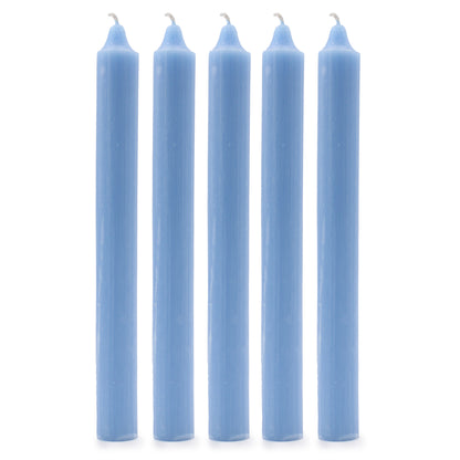 10 x Velas a granel de color sólido - Azul marino rústico - Paquete de 10