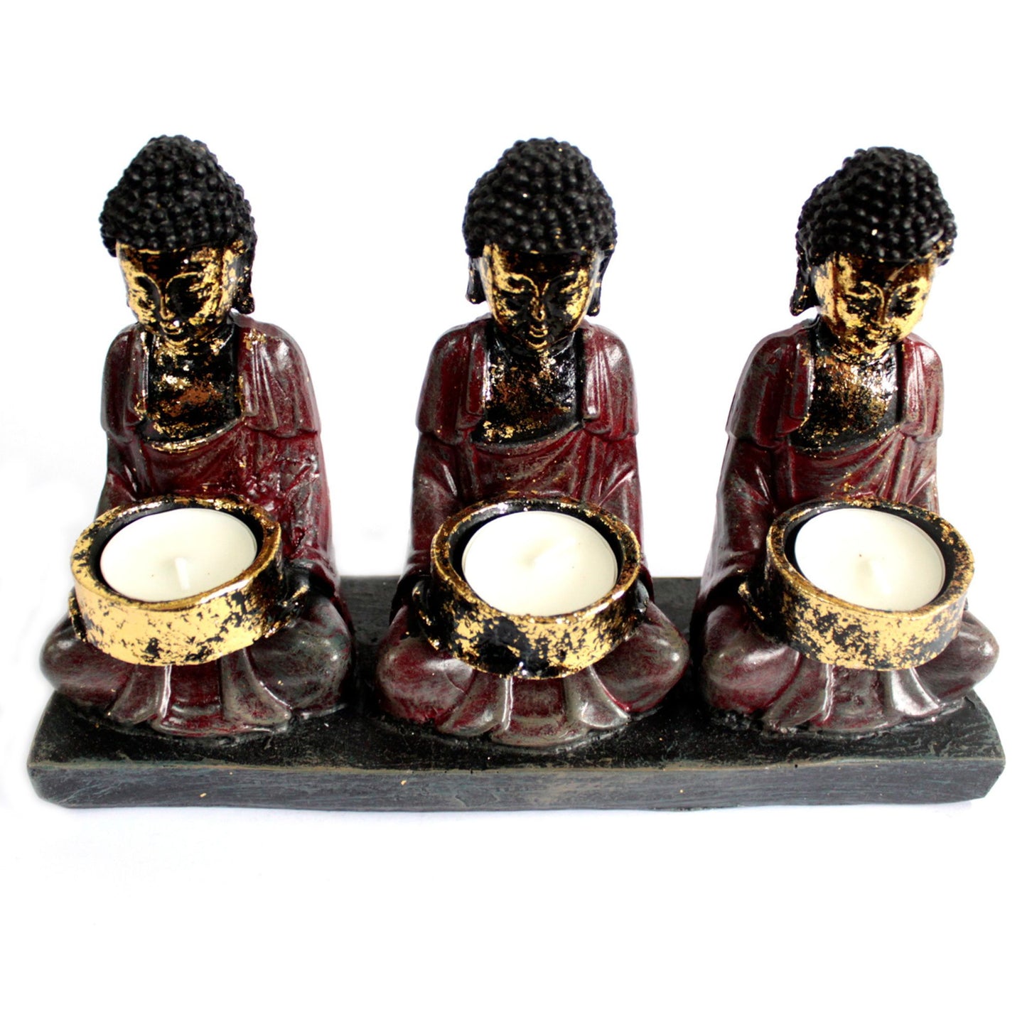 Antiker Buddha - Kerzenhalter der drei Anhänger