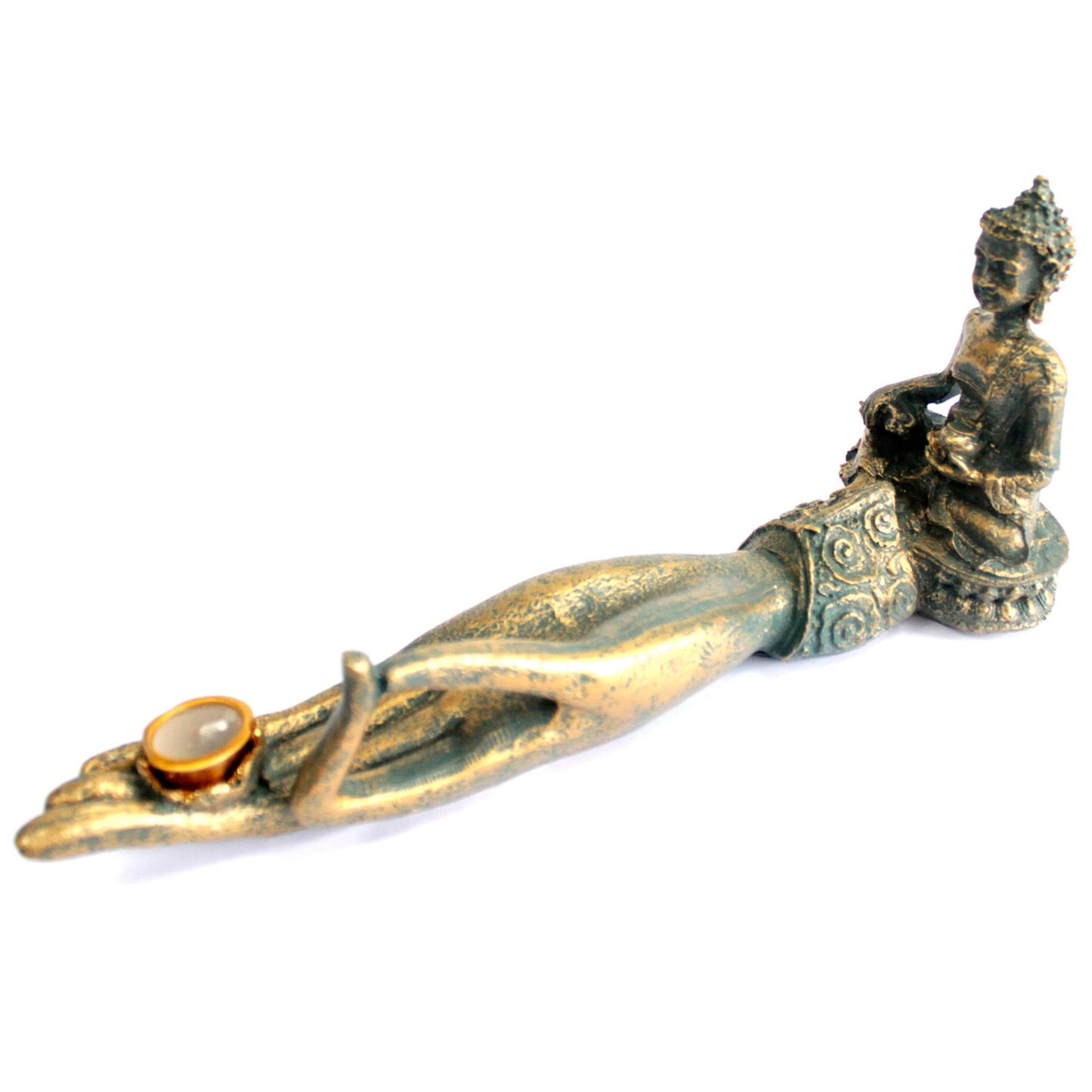 Antiker Buddha - Hand-Räuchergefäß