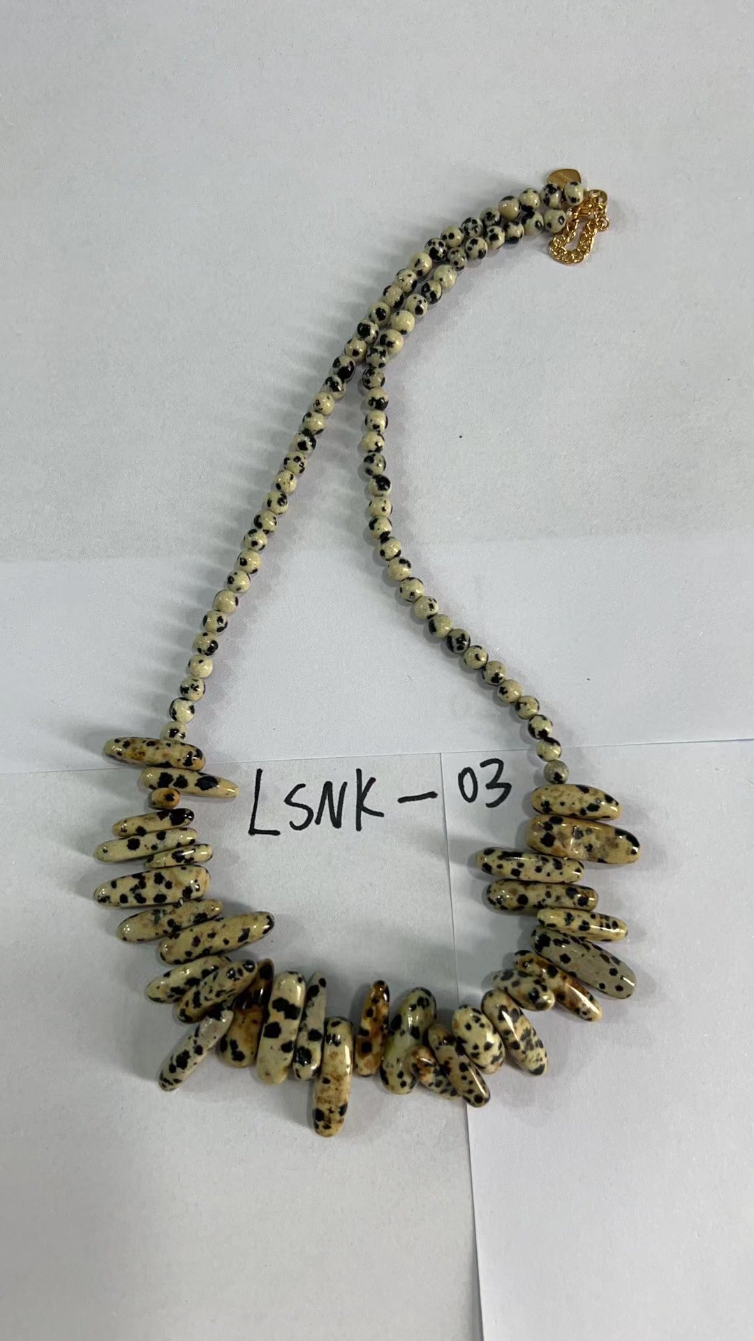 Longstone Edelsteinkette - Dalmatinerstein
