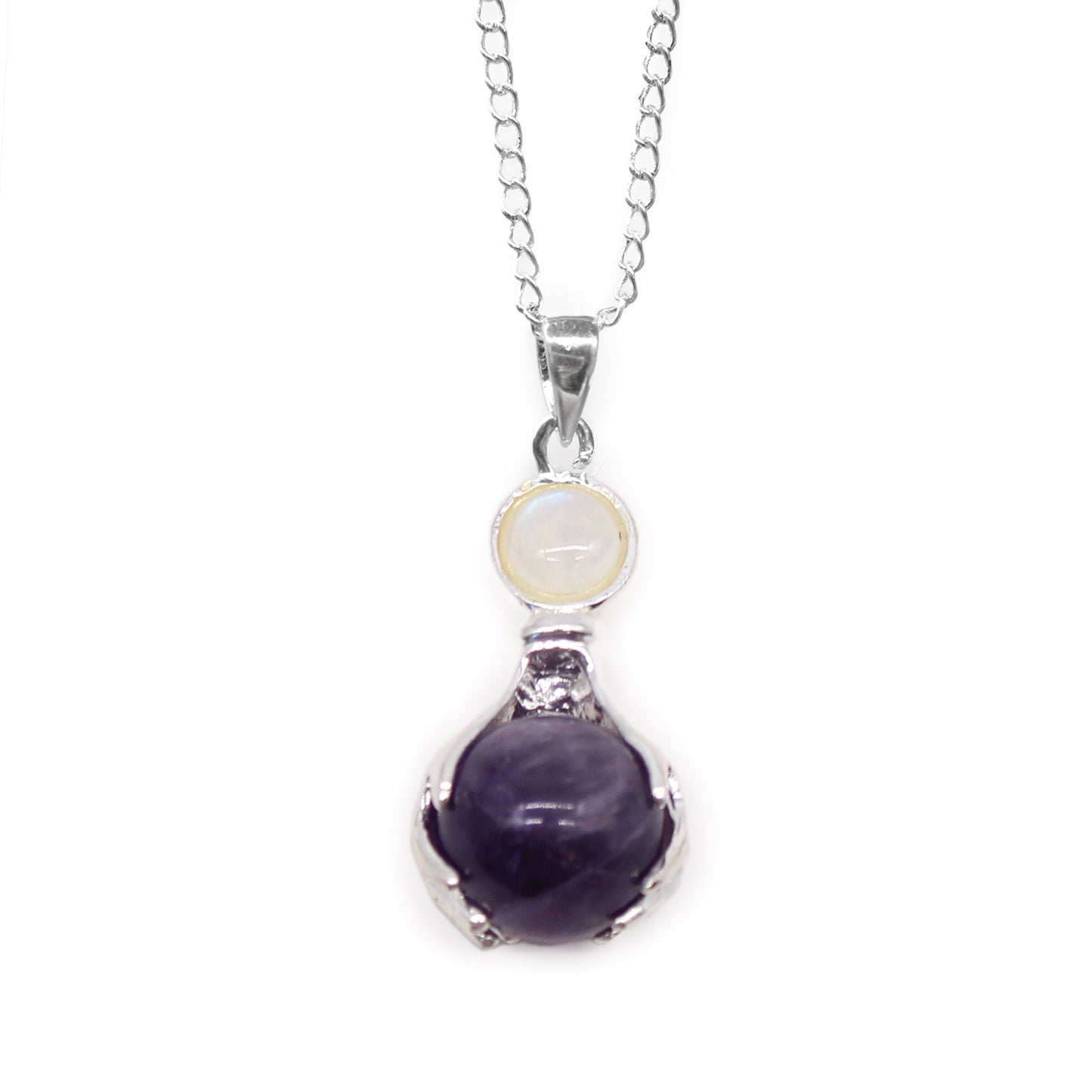 Edelsteinanhänger „Heilende Hände“ – Amethyst