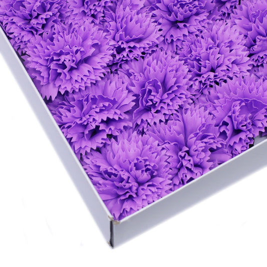 Seifenblumen-Bastelarbeiten - Nelken - Violett