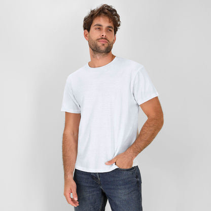 Camiseta Adulto Blanca "keya" (lote de 100)
