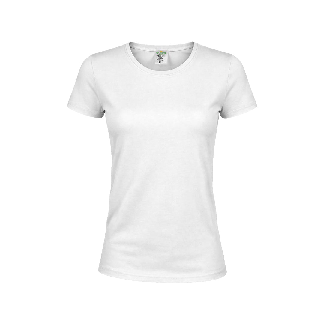 Camiseta Mujer Blanca "keya" (lote de 100)