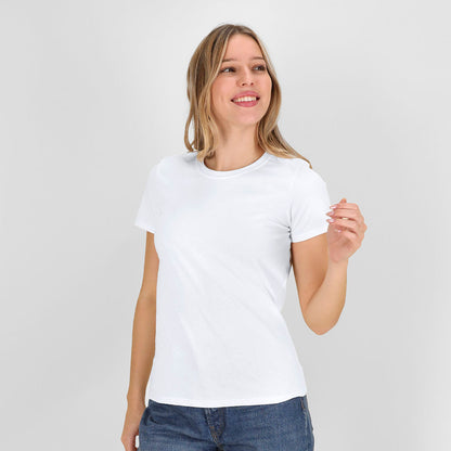 Camiseta Mujer Blanca "keya" (lote de 100)
