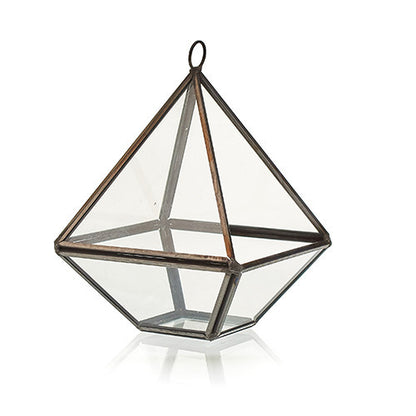 Terrario Vidrio Pequeño Diamante