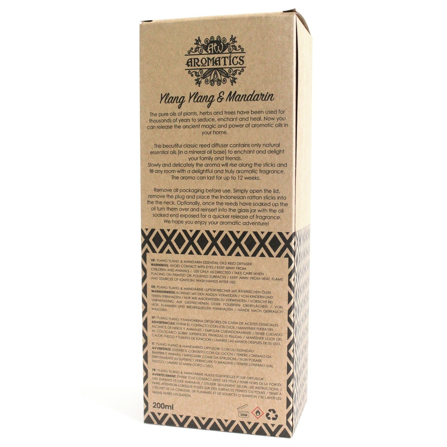 Diffuseur de parfum aux huiles essentielles - Ylang-ylang et mandarine
