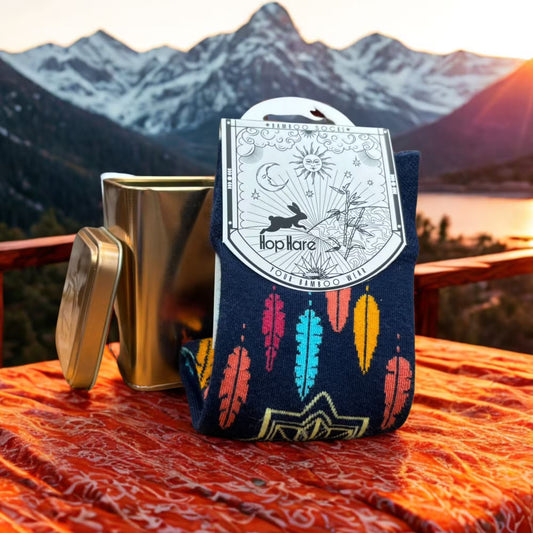 Hop Hare Socken (41-46) - Bali Buddha - Mit Dose