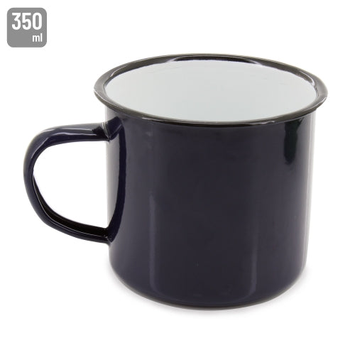 Tasse émaillée noire