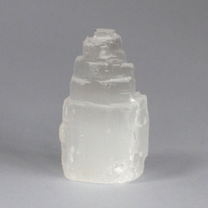 Torre de selenita natural - 10 cm