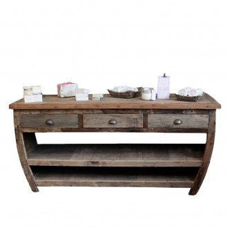 Couchtisch aus recyceltem Holz - 180x60x80cm