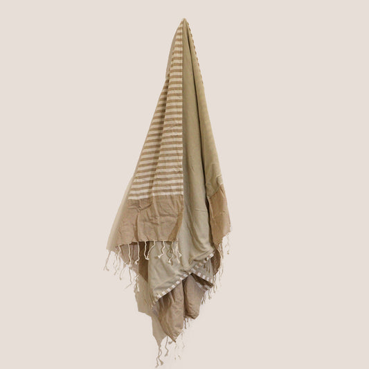 Pario Baumwollhandtuch - 100x180 cm - Warmer Sand