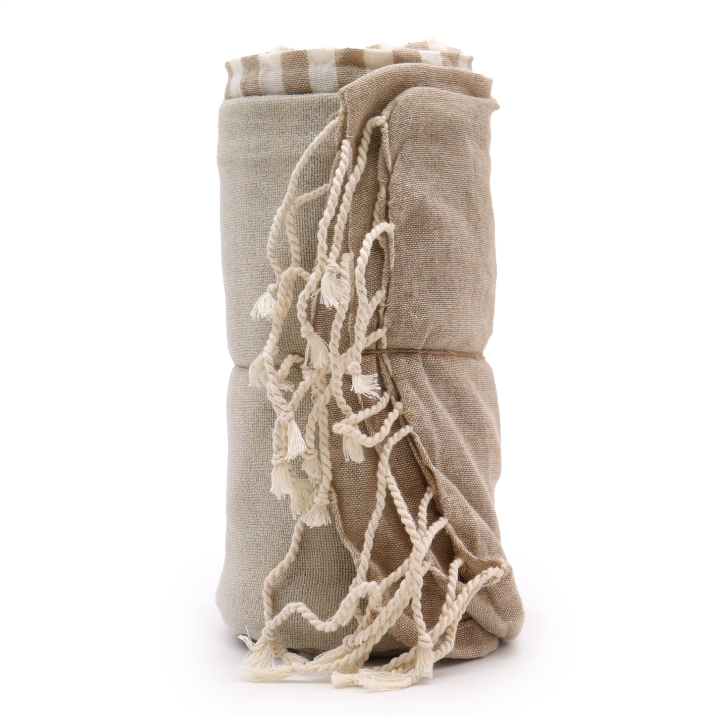 Pario Baumwollhandtuch - 100x180 cm - Warmer Sand