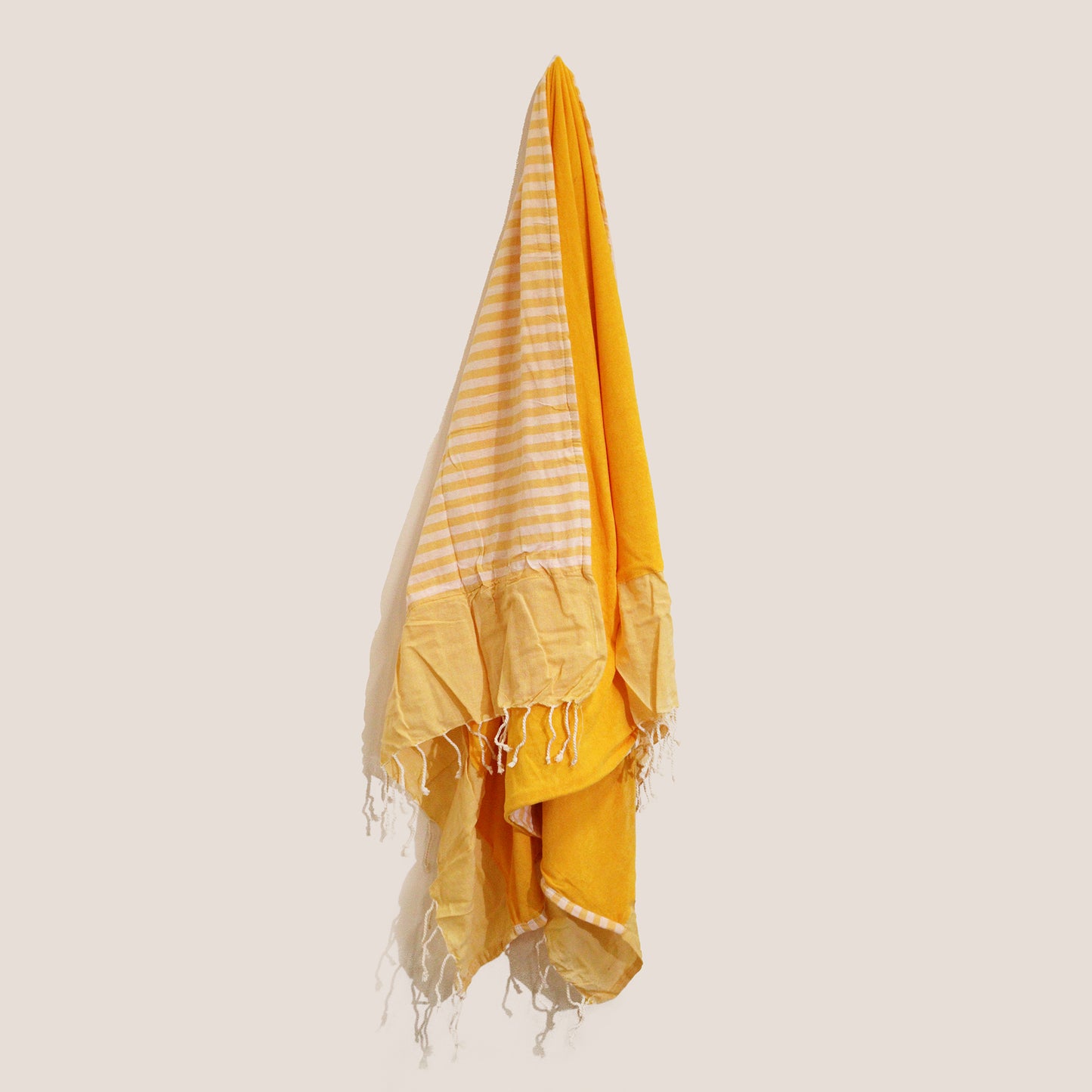 Pareo-Handtuch aus Baumwolle – 100 x 180 cm – Gelbe Sonne